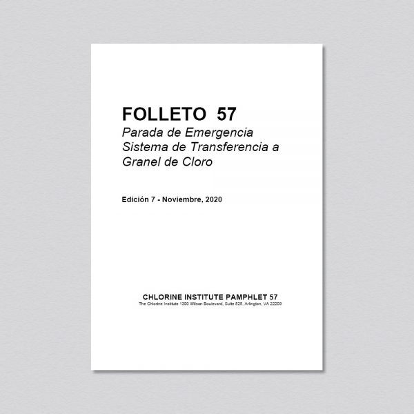 Folleto 57 - Parada de Emergencia Sistema de Transferencia a Granel de Cloro